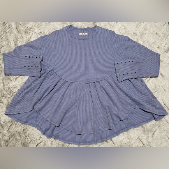 Free People Oh My Babydoll Waffle
Thermal Shirt Long Sleeve Violet Purple MEDIUM - Picture 5 of 16